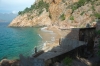 eine kleine sehr steile und kurvige Straße führt von Piana zu diesem Strand ... der Plage de Ficaghiola (Foto: katarina , Piana, Korsika, Frankreich am 02.06.2010) [1990]