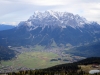 Blick auf Ehrwald und die Zugspitze (Foto: Christian Pulfrich am 10.10.2017) [5108]