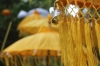 Schirme als Tempelschmuck (Foto: chari , Sidemen, Bali, Indonesien am 03.01.2023) [5604]