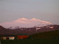 Blick auf den Vulkan (Foto: Martina Holm , Snæfellsjökull, Vesturland, Island am 25.06.2009) [4760]