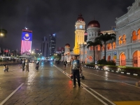 Straßensperrung für's Public Viewing (Foto: katarina , Kuala Lumpur, Kuala Lumpur, Malaysia am 10.12.2022) [5540]